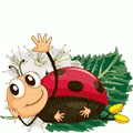 Animated Ladybug Waving Hello GIF