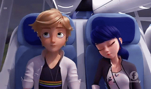 Ladybug Marinette Leaning On Adrienne GIF
