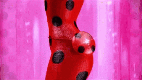 Ladybug Close Up Pink Background GIF