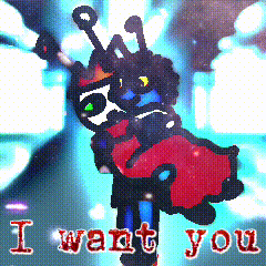 Ladybug Drawing Saying I Want You