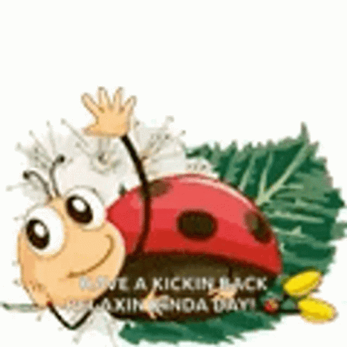 Ladybug Hello Mobile Art GIF