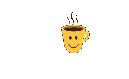 Ladybug on Coffee Cup Good Morning