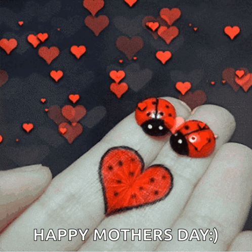 Ladybugs Hugging Hearts Good Luck You Two Tuesday GIF