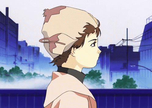 Lain Anime Hat Few Off GIF