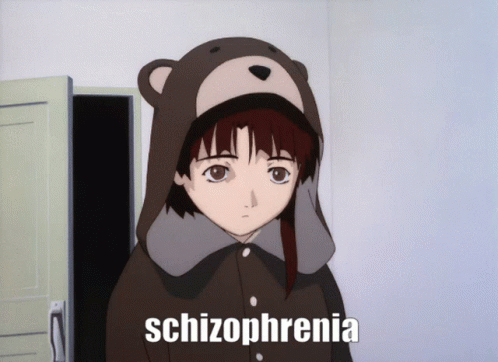 Lain Iwakura Anime Schizophrenia GIF