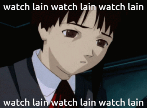 Lain Anime Cover Ear GIF