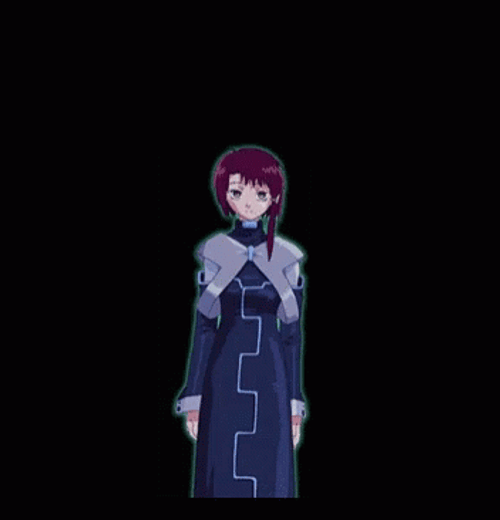 Lain Serial Experiment Anime Standing GIF