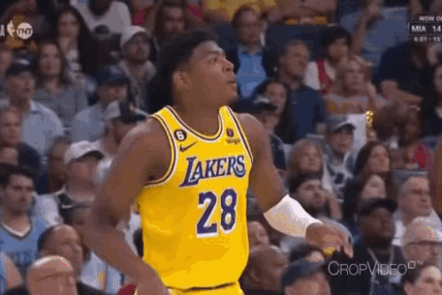 Lakers Basketball Player Standing