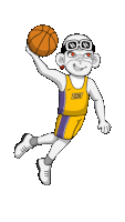Lakers Basketball Sticker GIF