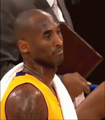 Lakers Kobe Bryant Head Shaking Soft GIF