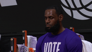 Lakers Lebron James Composed Breathing GIF