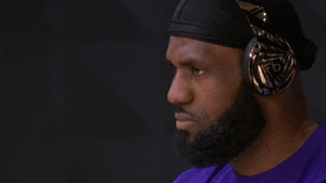 Lakers Lebron James Listening Music GIF