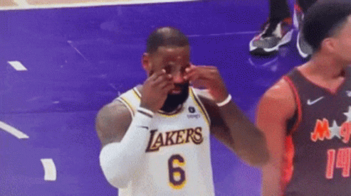 Lakers Lebron James Serious Look GIF