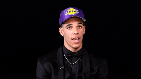 Lakers Lonzo Ball Winking GIF