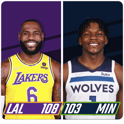 Lakers Player And Wolves Player GIF