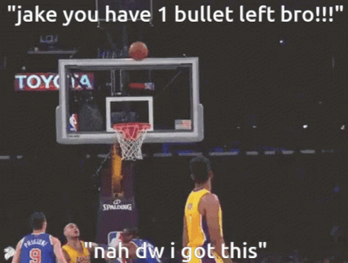 Lakers Player Shooting Hoop
