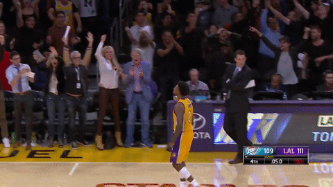 Lakers Players Chest Bump GIF