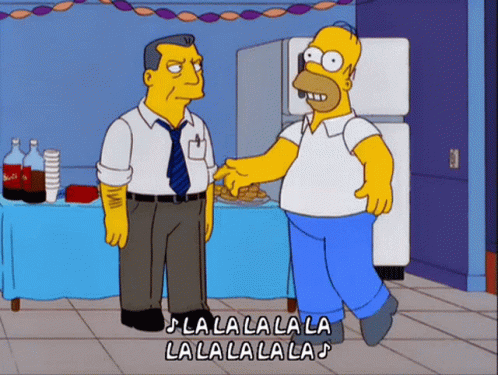 Lalala Dance Homer Simpsons GIF