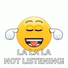 Lalala Not Listening Emojie GIF