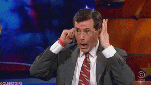 Lalala Stephen Colbert Got Annoyed GIF