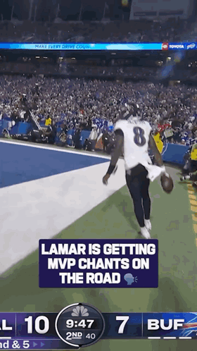 Lamar Getting MVP Chants on the Road