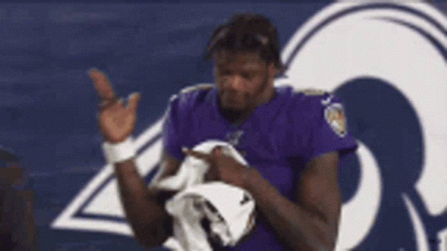 Lamar Jackson Finger Gun Gesture GIF