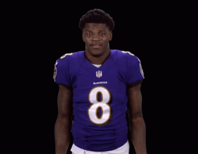 Lamar Jackson Shrug GIF