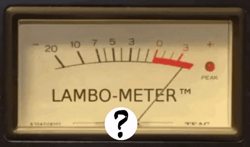 Lambo Meter Getting Low GIF