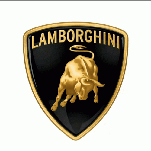 Lamborghini Bull Logo Blinking Animation GIF