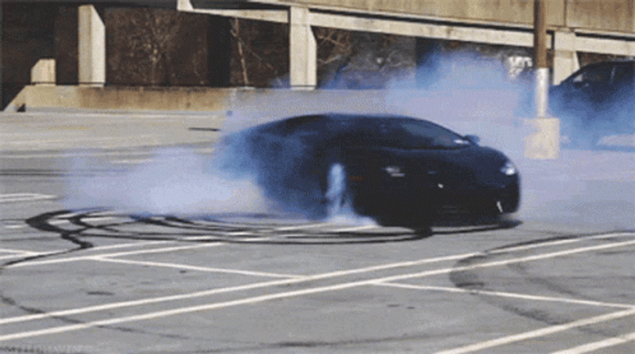 Lamborghini Car Aventador Burnout GIF