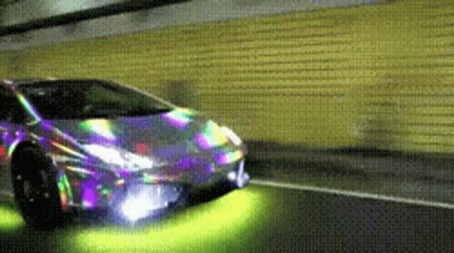 Lamborghini Car Holograph Design GIF