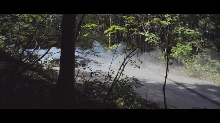 Lamborghini Cars Race Drifting In Forest GIF