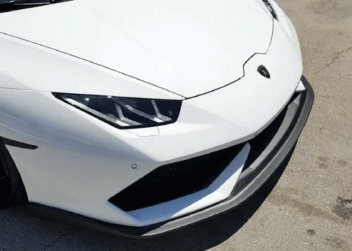 Lamborghini Huracan White Lambo Cars GIF