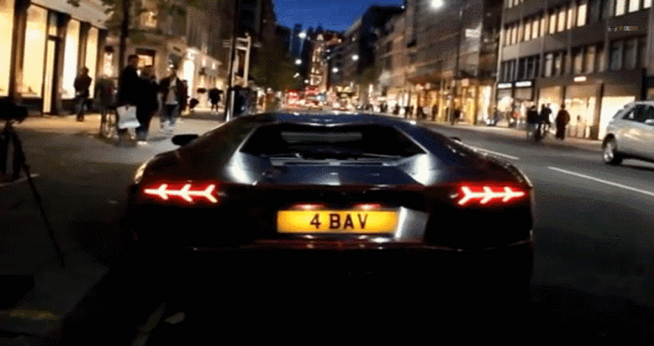 Lamborghini Sports Car Fire Burning GIF