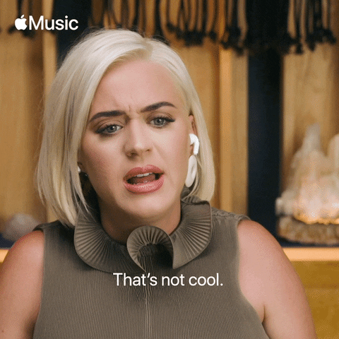 Lame Not Cool Katy Perry Mean Reaction GIF