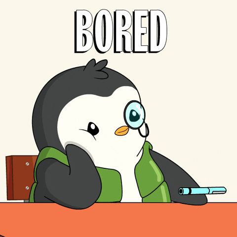 Lame Pudgy Penguin Bored GIF