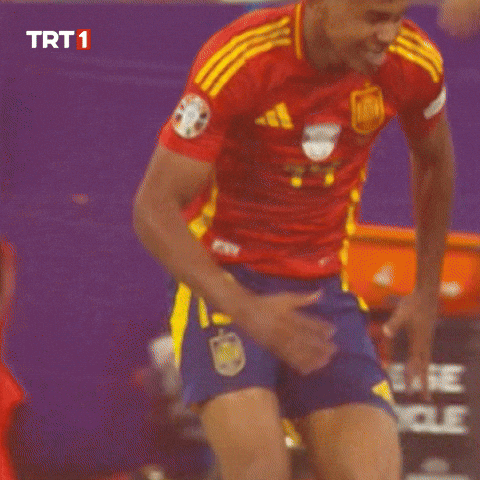 Lamine Yamal Knee Slide Celebration GIF