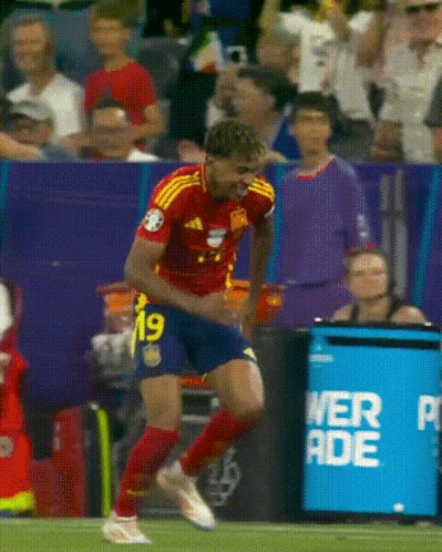 Lamine Yamal Knee Slide GIF