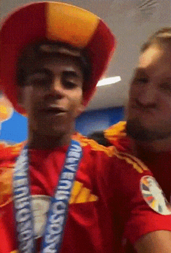 Lamine Yamal Locker Room Celebration GIF