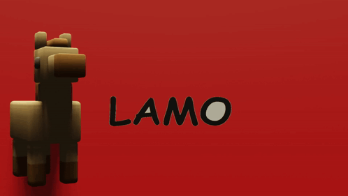 Lamo Word On Red Background GIF