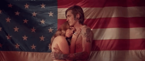 Lana Del Ray American Flag Silhouette GIF