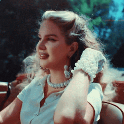 Lana Del Rey Driving Topdown Car GIF