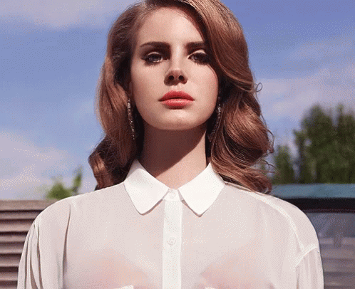 Lana Del Rey Eyes Getting Black GIF