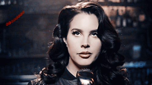 Lana Del Rey Singing In A Microphone GIF