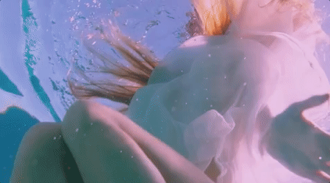 Lana Del Rey Underwater Dive GIF