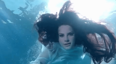 Lana Del Rey Underwater Music Video GIF