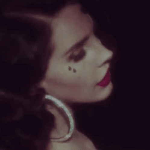 Lana Del Rey With Big Earrings GIF