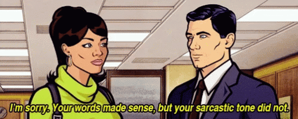 Lana Kane Archer Saying Sorry In Sarcastic Tone GIF