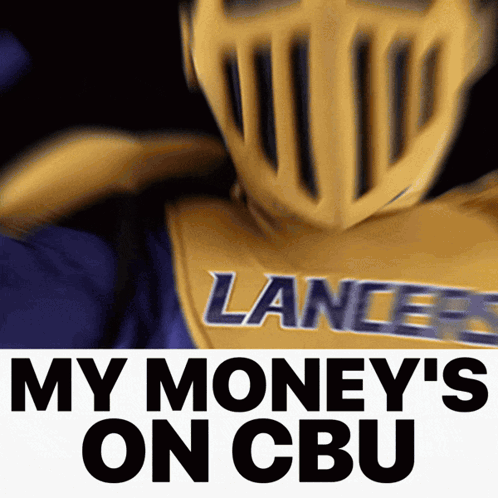Lancers Mascot Saying My Money's On CBU GIF