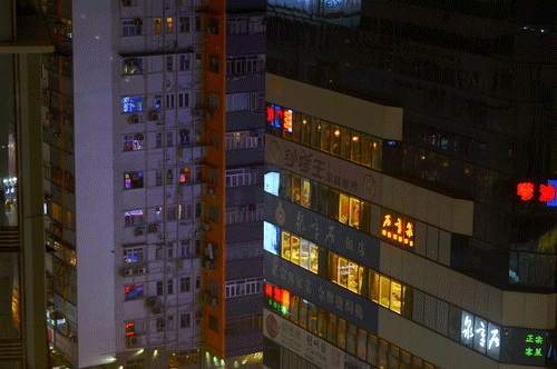 Landscape City Building Lights GIF